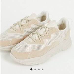 Beige Chunky Sneakers